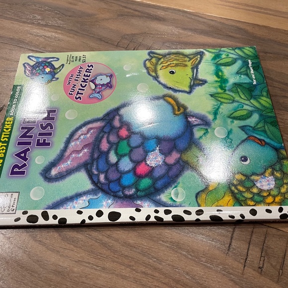 New "Rainbow Fish" Sticker/Activity/Coloring Book - Picture 3 of 8